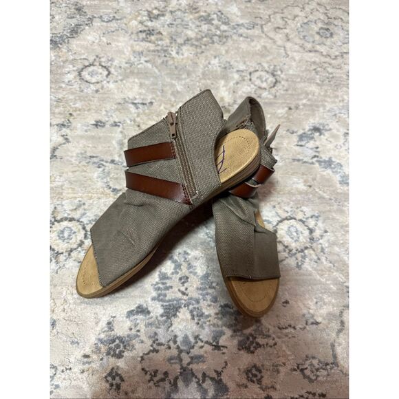 Blowfish Malibu Balla Sandals Brown Canvas NWOT - Picture 5 of 5